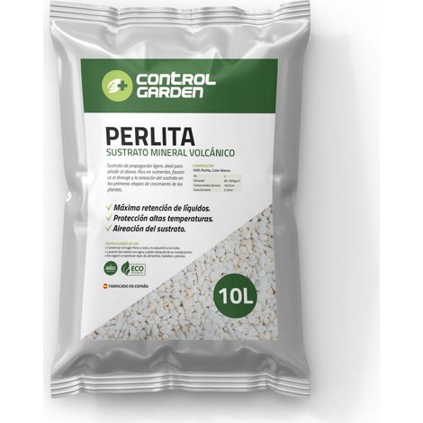 CONTROL GARDEN Perlita Sustrato Mineral Volcánico 10L