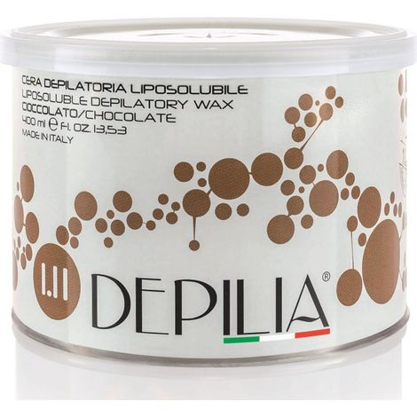 Trade Shop - Barattolo Cera Depilatoria Liposolubile Cioccolato 1.11 400ml Ceretta Depila -