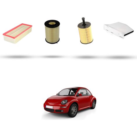 Kit tagliando 4 filtri compatibile con Vw New Beetle / Cabrio (5C) 2.0 TDI 103kw Dal 2012 (1/5)