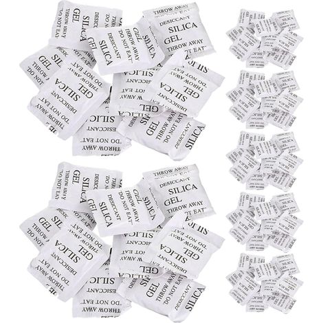 Sachets de Silice Déshydratants Transparents 100 Paquets Absorbants Haute Efficacité Contrôle de L'humidité pour Placard Maison et Bateau Usage Polyvalent (1/5)
