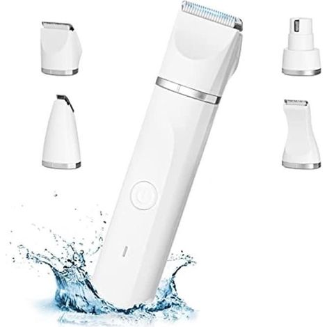 Tondeuse Chien Professionnelle 4 en 1, Silencieuse Tondeuses pour Chiens Étanchéité IPX7, pour Chat et Autres Animaux de compagnie (1/4)