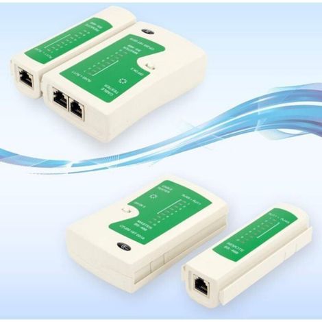 Testeur Cables Réseau - RJ45 RJ11 - Détection Automatique Connexion - Pour Diagnostic Réseau et Téléphonique - 1 Pièce (1/4)