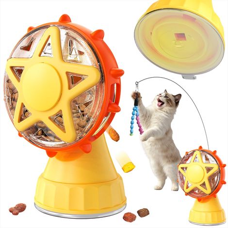 Grande roue pour chat - Distributeur de friandises interactif (1/5)