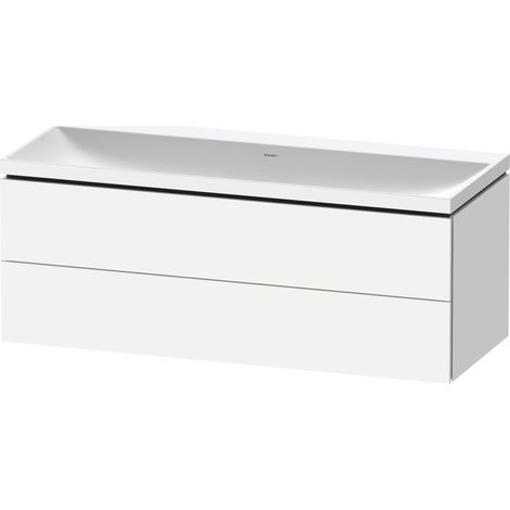 Duravit L-Cube c-shaped Set wandhängend, 2 Schubkästen, ohne
