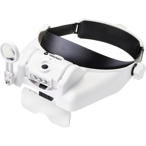 TOOLCRAFT TO-7440588 LED-Kopflicht mit LED-Beleuchtung Vergrößerungsfaktor: 3.5 x, 2.5 x, 2.0 x, 1. (1/5)