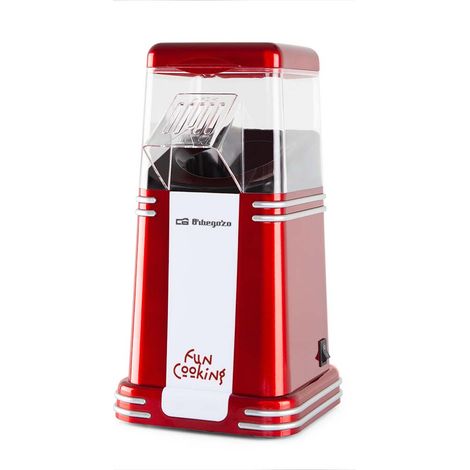 Orbegozo palomitero eléctrico diseño vintage PA 4350, funcionamiento rápido y sencillo, palomitas en menos de 3 minutos, sin necesidad de añadir aceite o mantequilla, 1200 W (1/5)