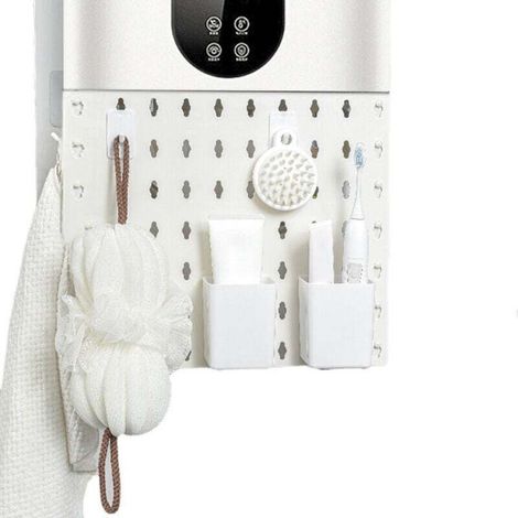 Pegboard Wall Mounted Display Multi Function Punching Free Storage Rack Gas Water Heater Pipe Cover--