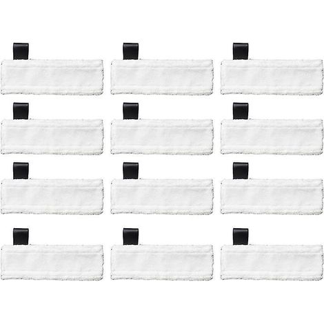 12 Stück Reinigungspads für Kärcher Dampfmopps SC2, SC3, SC4 und SC5