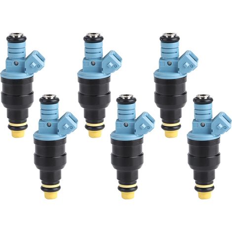 6 injecteurs de carburant 0280150715 compatibles avec BMW 325i 525i 750il 850ci - jeu de buses de remplacement (1/5)