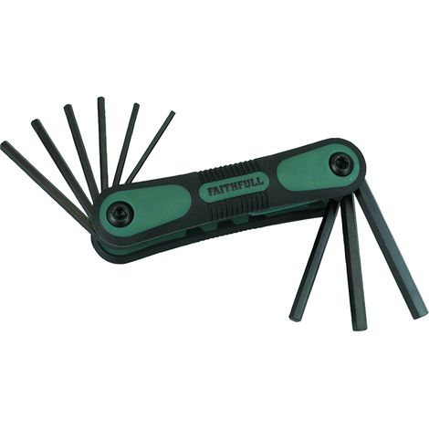 Faithfull Imperial Folding Hexagon Key Set, 9 Piece FAIHKSF9AF (1/2)