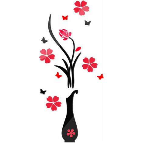 Stickers muraux vases à faire soi-même pour la décoration intérieure (1/5)