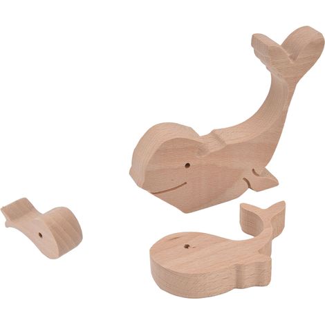 Ornement animal en bois, adorable famille d'animaux, mini-statues de lapins en bois faites à la main, pour la décoration intérieure, cadeau B11