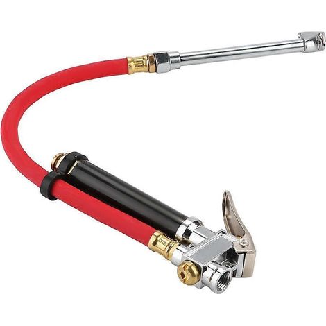 Manomètre de pression des pneus de voiture pratique avec double connexion et tuyau de compresseur d'air