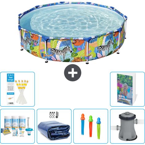 Bestway Bestway Steel Pro Ronde - Jungle - 305x66 cm - 7-pièces  S108 (1/5)