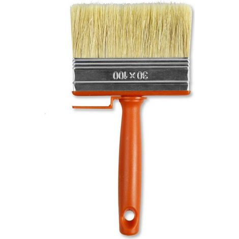 TrAdE Shop Traesio - Pennello Pennellessa Setole Lunghe Pitturare Verniciare Plafonetta 30x100mm 90286 - (1/2)