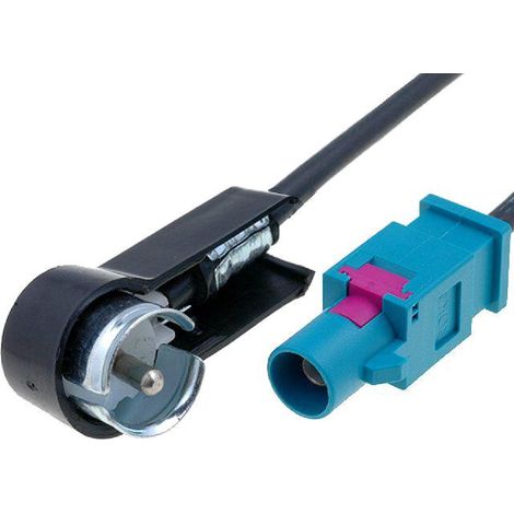 Adaptateur Antenne AAG5I Fakra M ISO M coude compatible avec Audi Skoda VW Fiat Mercedes Peugeot Seat