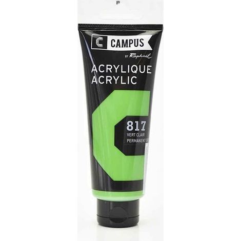Peinture acrylique - Campus by Raphael - 817 - Vert permanent - 100 ml - Mixte
