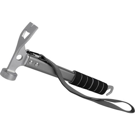 Lightweight, non-slip aluminum camping hammer for tent pegs, outdoor shelters and lightweight tents. (1/5)