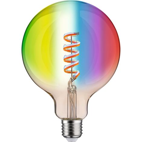 Paulmann 29162 Lampadina a filamento 230V Smart Home Zigbee LED Globe G125 E27 470lm 6,3W RGBW+ dimmerabile dorato (1/4)