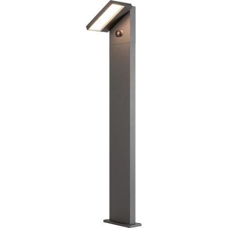 Borne ABRIDOR 100 HYBRID solaire 2200/2700 K IP65 gris bord de mer - SLV - 1008544 (1/4)