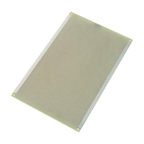 SCHEDA EUROPEA EPOSSIDICA SENZA RIVESTIMENTO IN RAME (L X P) 267 MM X 170 MM PASSO 2,54 MM CONRAD COMPONENTS SUPCB002