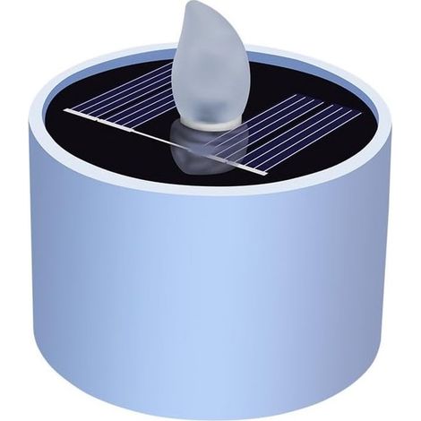 Sei candele a energia solare, illuminazione da giardino impermeabile per esterni, luci da esterno con interruttore automatico di accensione/spegnimento, colore bianco, per balcone. (1/4)
