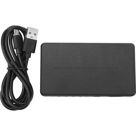4K-Video-Splitter, 1 Eingang, 4 Ausgänge, Plug & Play, störungsfrei für Desktop-PCs (1/5)