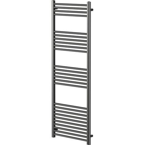 Pizarro Gunmetal Grey 1600mm x 600mm Straight Heated Towel Rail (1/5)