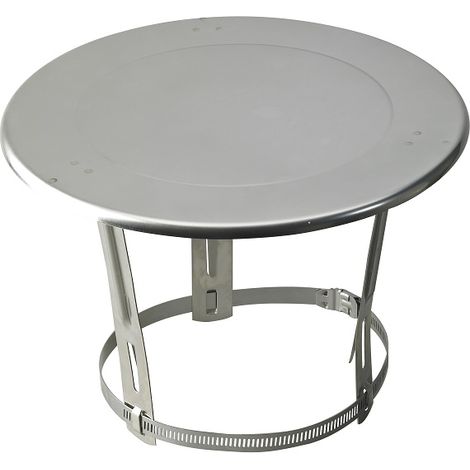 TEN – Chapeau plat inox anti-pluie Ø80/125 – Accessoire pour fumisterie – Tubage extérieur cheminée