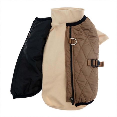 Warmer Mantel für kleine Hunde, winddichte Schutzkleidung für Welpen, Outdoor-Haustierbekleidung, taillierte Größe, ideal für den täglichen Gebrauch. (1/5)