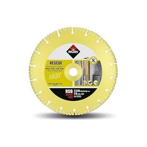 DISCO DIAMANTE RSQ 230 MM SUPER PRO - RUBI