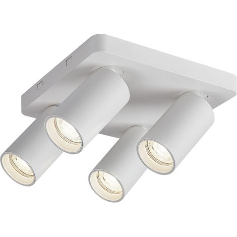 Plafonnier blanc minimaliste Yorli Rabalux 4 spots orientables GU10 7W (1/3)