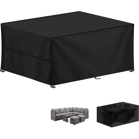 Housse Salon de Jardin Exterieur, Housses Table de Jardin 420D Tissu Oxford Bâche Table Jardin, Housse Protection Table Jardin, Imperméable Housses pour Table de Jardin, 250x140x100cm (1/5)
