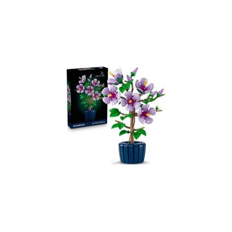 Bouquet de fleurs hibiscus décoratif – Fleurs réalistes ajustables – Idée cadeau pour anniversaire ou crémaillère