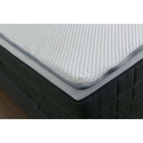 Surmatelas DODO ERGO - 140x190 cm - 100% Mousse viscoélastique a mémoire de forme (1/3)