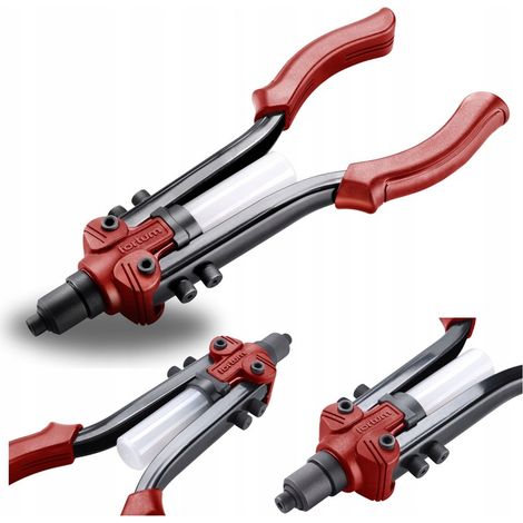 Handnietgerät für Stahl-, Aluminium- und Edelstahlnieten (2,4–6,4 mm), robust, 330 mm