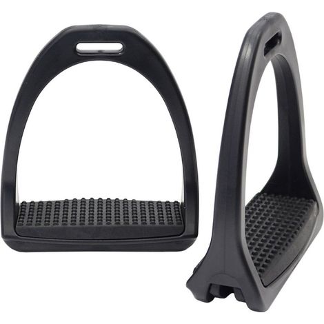 Supports façonnés en matière synthétique avec plateformes en caoutchouc 125 mm