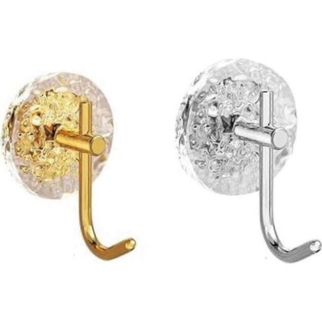 2 Wandhaken zum Aufhängen von Mänteln, Handtüchern, Schals, Handtaschen und zur Wanddekoration