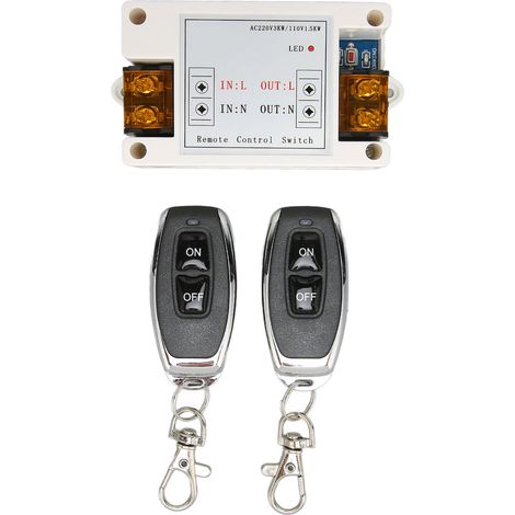 Interrupteur sans fil 433 MHz télécommande multifonction relais pour porte électrique voiture LED AC85-260V (1/5)