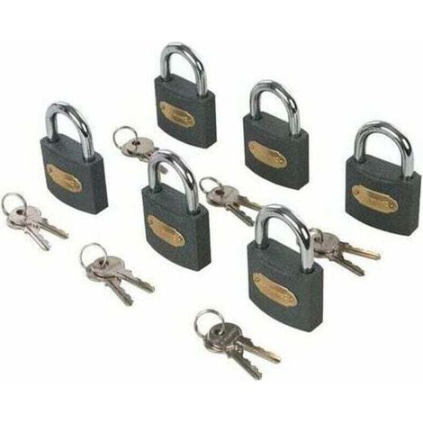 (6pcs)Lot de 6 cadenas en fer à clés identiques - 50 mm (1/4)