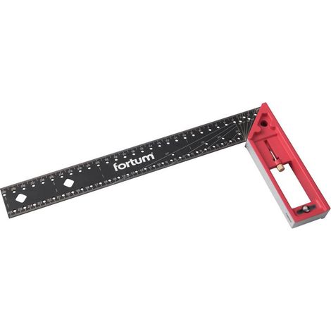 Squadra da falegname multifunzionale FORTUM, 300 mm, interamente in metallo 4784101
