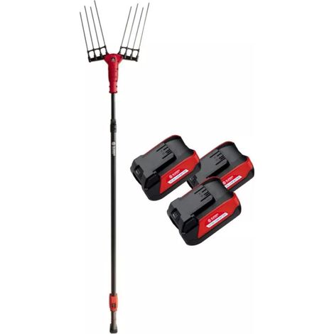 abbacchiatore olive a batteria bluebird "olimpo 23-56 at" movimento oscillatorio laterale 21v + 3 batterie 21v 5ah + asta telescopica 2,2-3,1 mt (1/4)