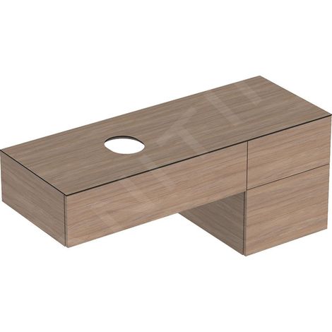 GE VariForm US pour AS-WT, avec 3 tiroirs, 135x55x51cm, chêne (1/3)