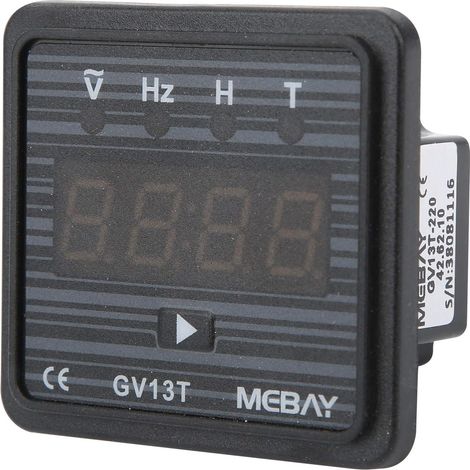 Enowelir Voltmètre Numérique ac 220 V / 380 V, Mètre de Fréquence, Compteur de Tension de Montage Sur Panneau ac, Minuterie de Générateur à Usage Industriel(ac 220V) (1/3)