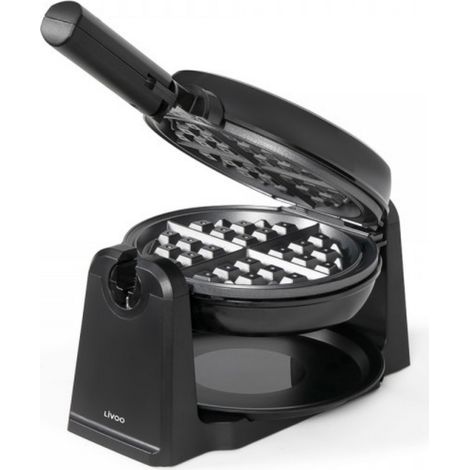 1000-watt-waffeleisen mit rotationsfunktion, schwarz - Livoo - DOP252