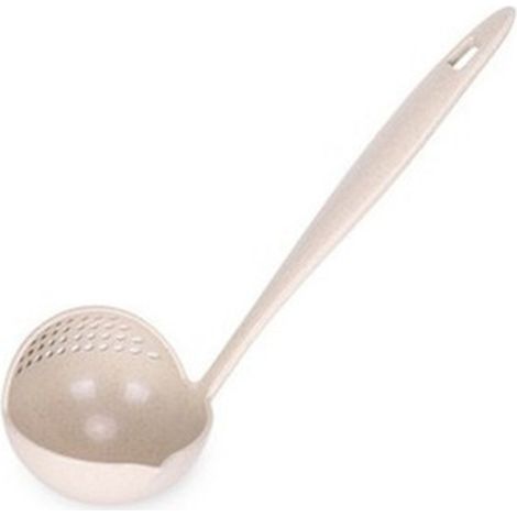 Louche Cuisine Paille De Blé - Bec Verseur Et Filtre Intégré - Pour Soupes Et Ragoûts - Lot De 1