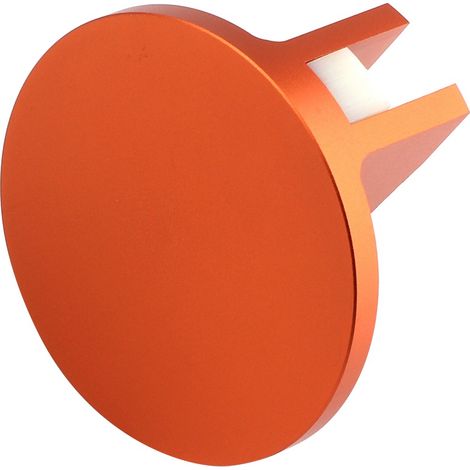 Magnetische Wagenheberauflage aus gerilltem Aluminium, Hebeschienenadapter, orange, robustes Kfz-Zubehör (1/5)