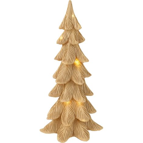 Albero decorativo color oro con luci Led per decorazione natalizie 29 cm -Stile 1 (1/4)