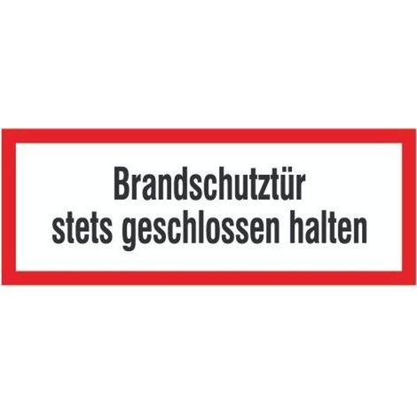 SafetyMarking Brandschutzschild Folie B297xH105 mm Brandschutztür geschl.h. langnachleuchtend (1/3)