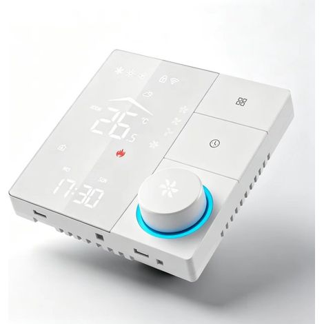 Thermostat WiFi pour climatisation centrale 3 vitres blanc avec fonction 485